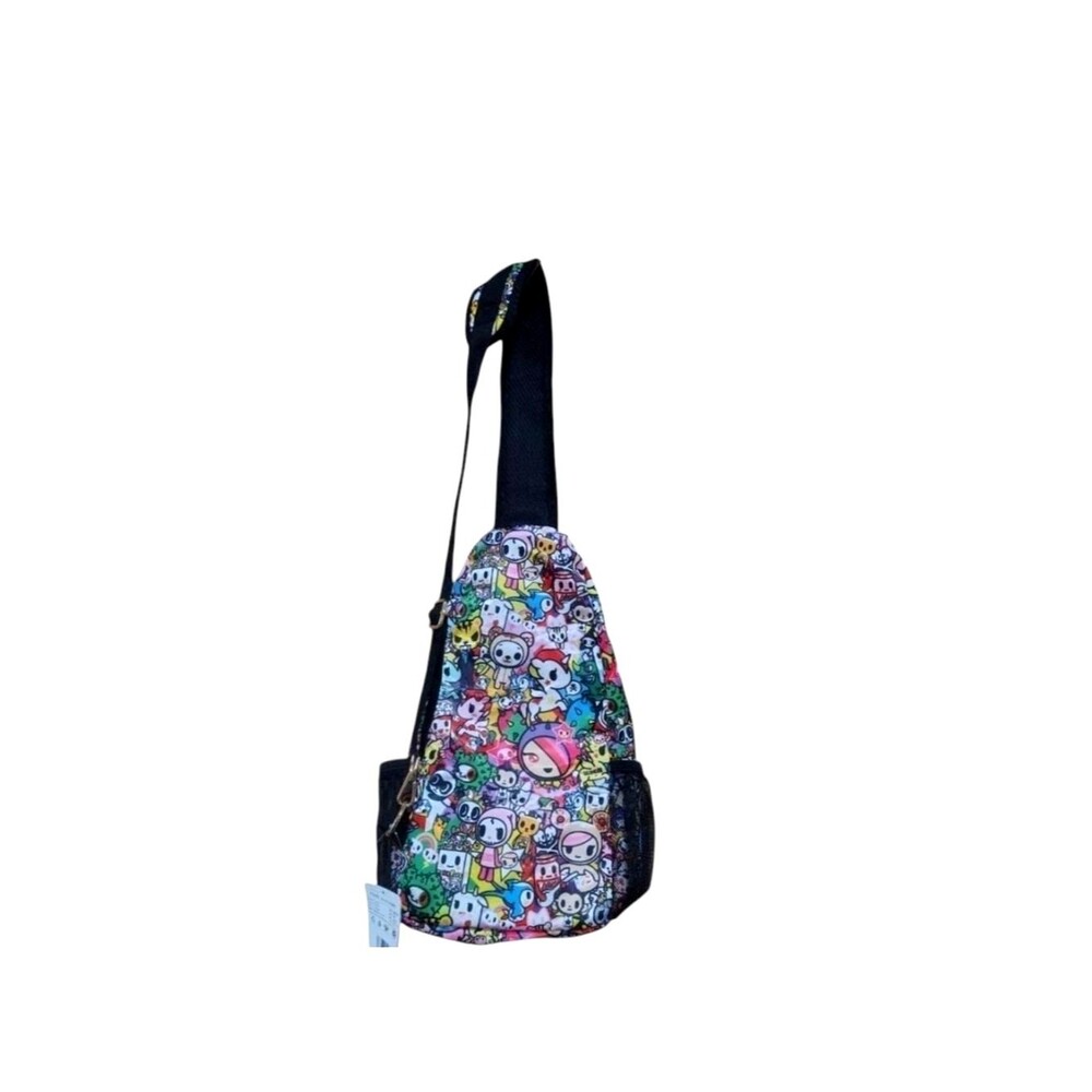 tokidoki Multicolor Character Print Crossbody Sling Bag One Strap Adjustable - Picture 3 of 8
